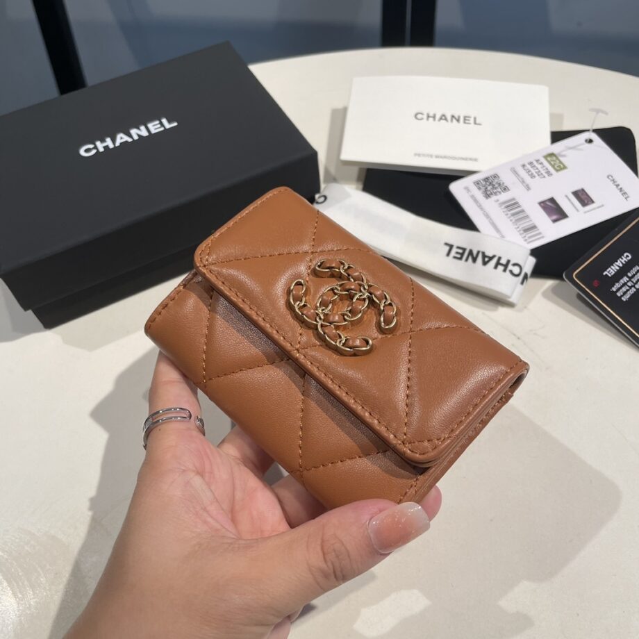 Chanel Brown 19 Wallet