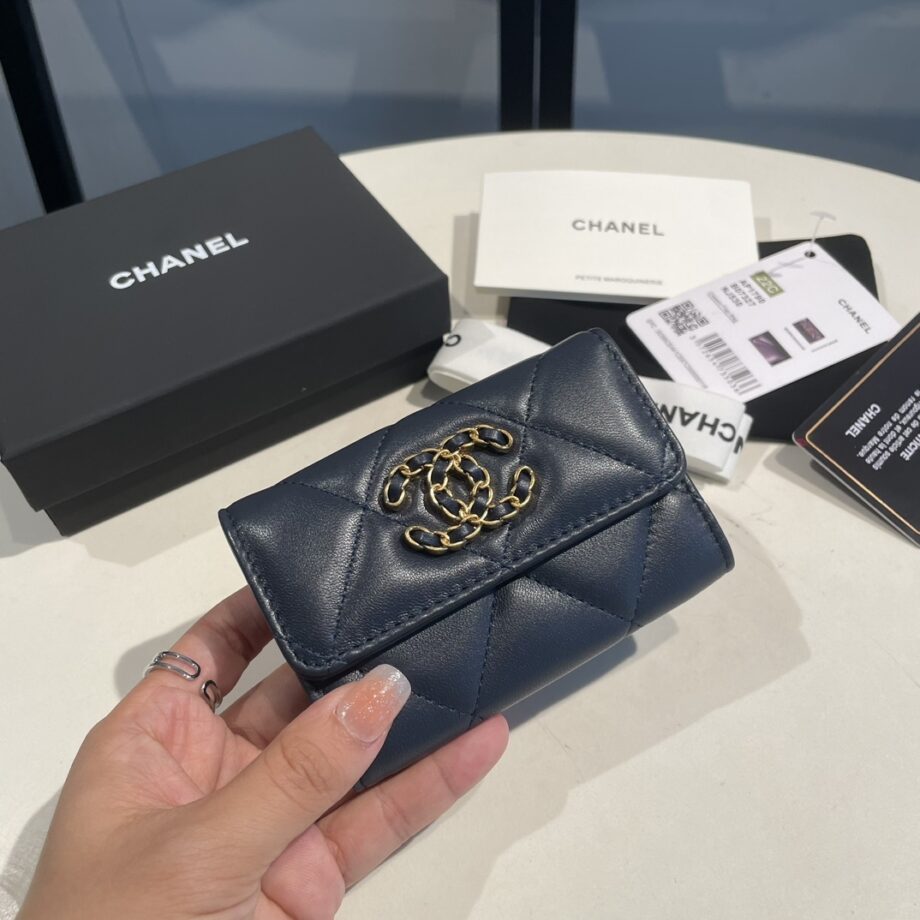 Chanel Black 19 Wallet