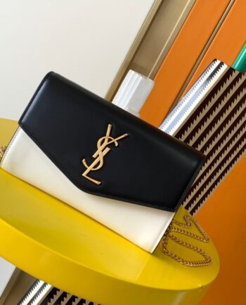 ysl uptown ysl-logo leather cross-body bag