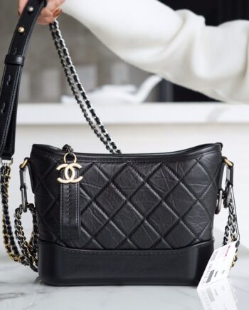 Chanel Black Italian Imported Calfskin Gabriel Bag