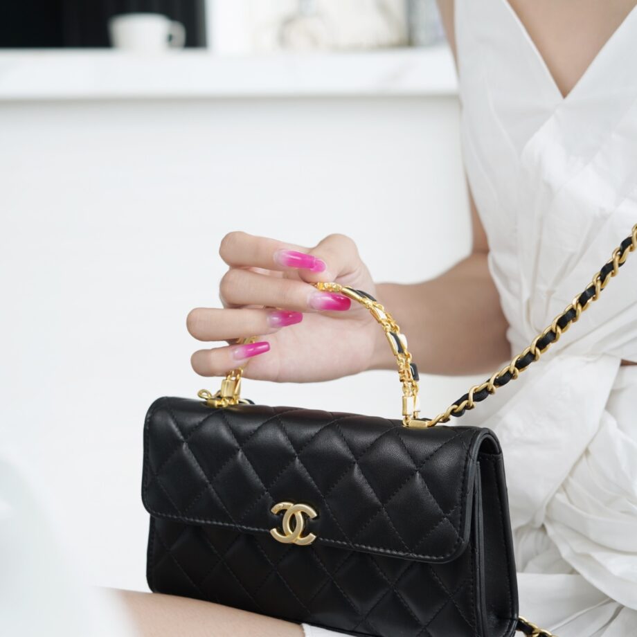 Chanel Large 22B Enamel Buckle Kelly Bag