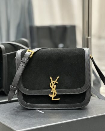 YSL 635025 Solferino Frosted Crossbody Bag