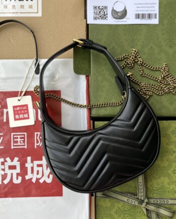 gucci 699514 black hobo bag