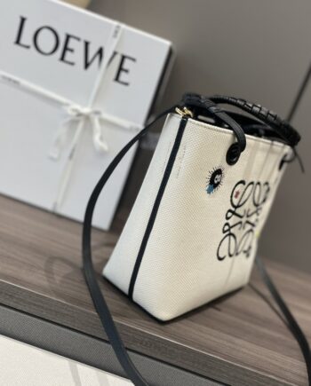 loewe qianhe qianxun joint name loewe series amazona mini new version embroidered printed tote tote bag