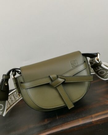 loewe wide shoulder strap saddle bag minigatedual handbag