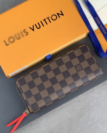 Louis Vuitton N60534 Brown Red Clemence Wallet