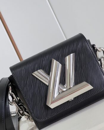 Louis Vuitton M22296 Black Twist Lock Xl Handbag