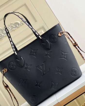 louis vuitton m45856 black wild at heart neverfull medium handbag