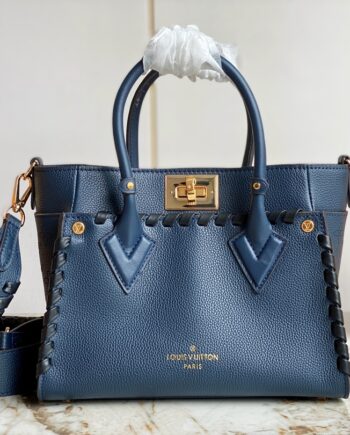 louis vuitton blue on my side small handbag