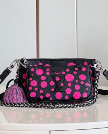 Louis Vuitton M46421 Black/Fuchsia Lv X Yk Multi Pochette Accessoires