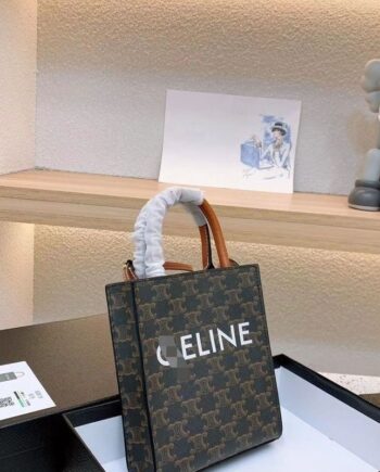 Celine Leather Large Capacity Totes Hand Shopping Bag