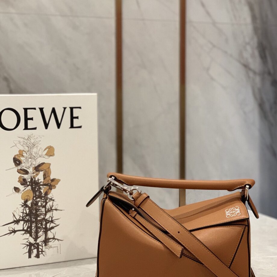 Loewe 588168 Small Puzzle In Soft Grained Calfskin