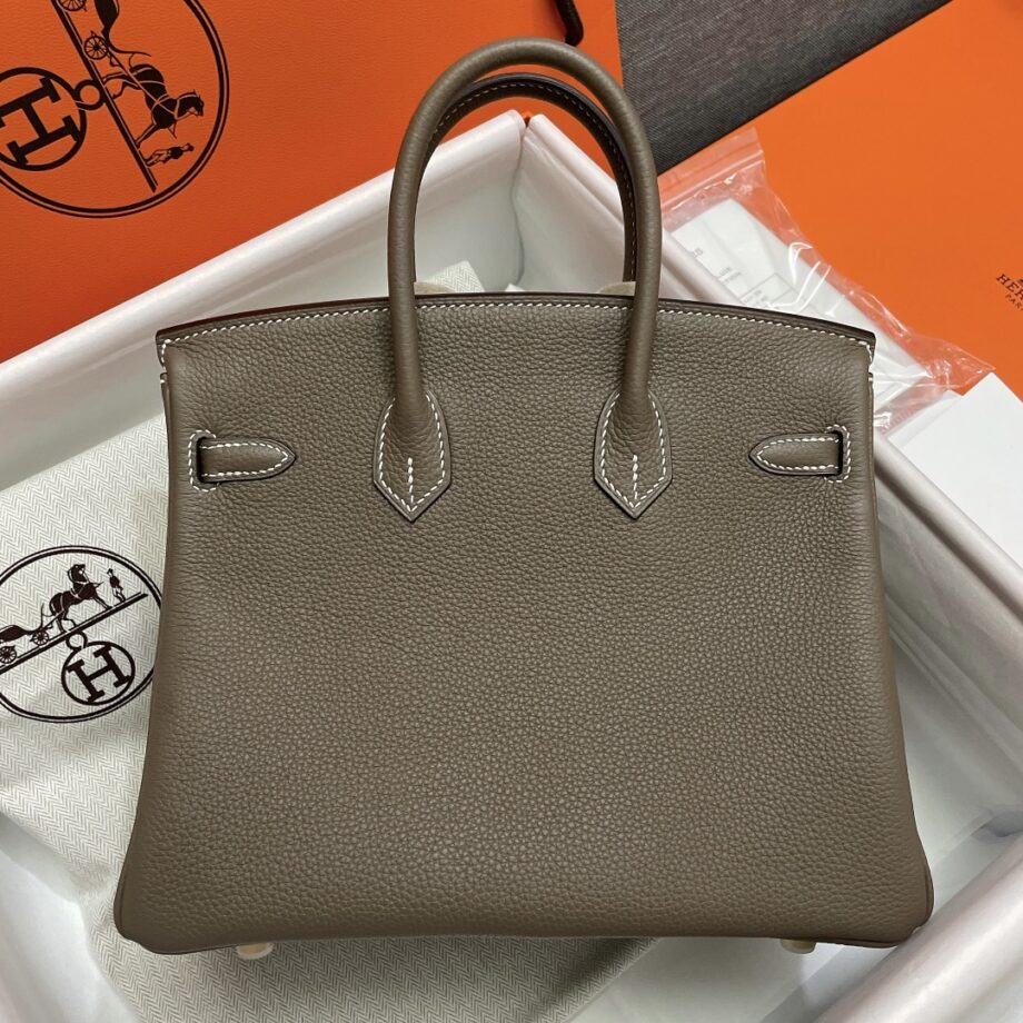 HermèS Birkin25 Elephant Gray Togo Leather Hand-Stitched Birkin 25