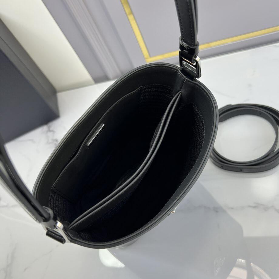 PRADA 1BE059 Black New Bucket Bag