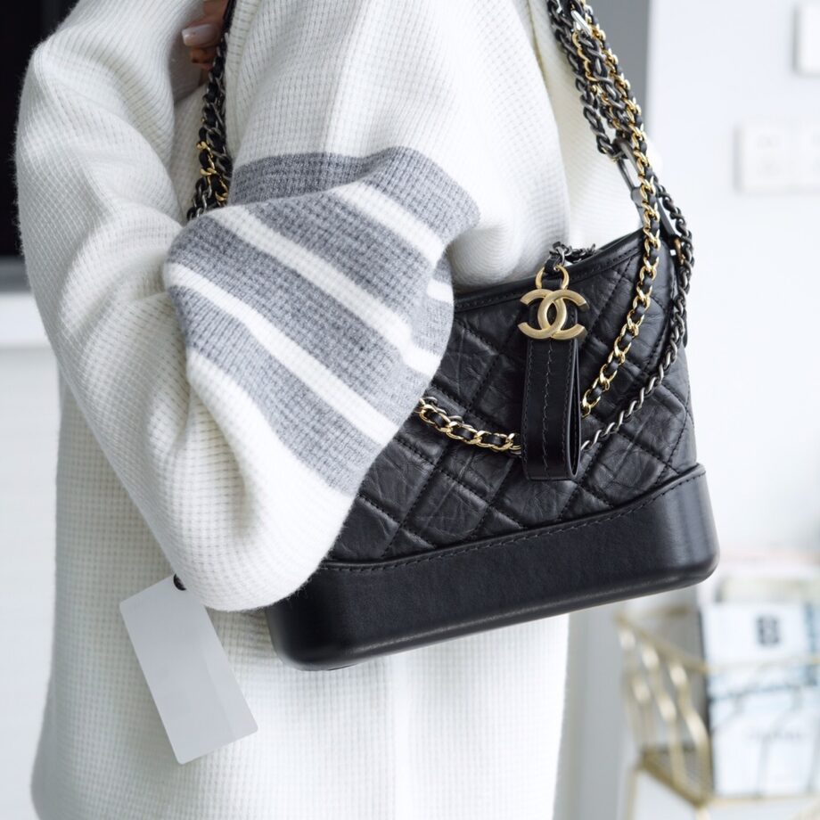 Chanel Black Italian Imported Calfskin Gabriel Bag