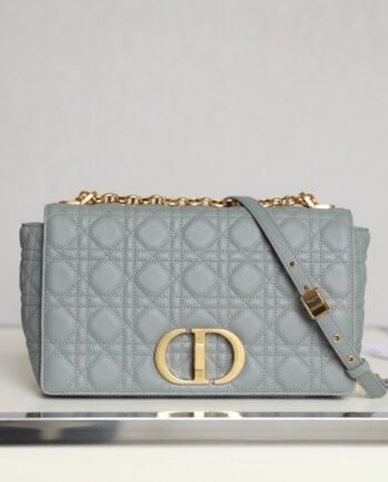 Dior M9243 Stone Gray Large Dior Caro Bag