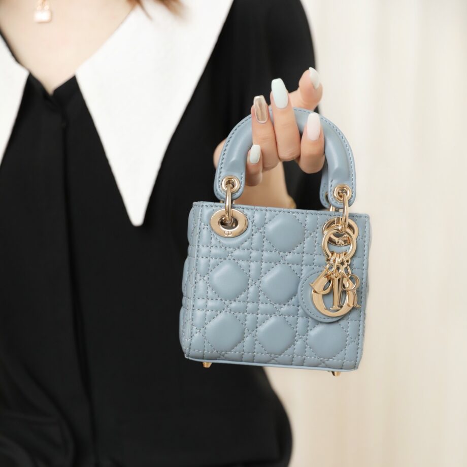 Dior S0856 Blue Lady Dior Micro Bag