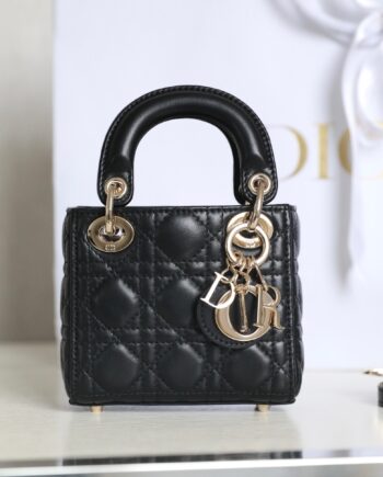 Dior S0856 Black Lady Dior Micro Bag