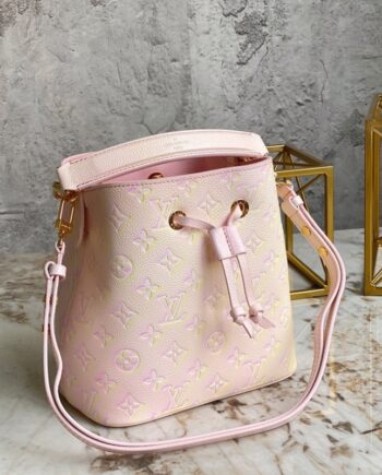 louis vuitton m46174 pink néonoébb bucket bag