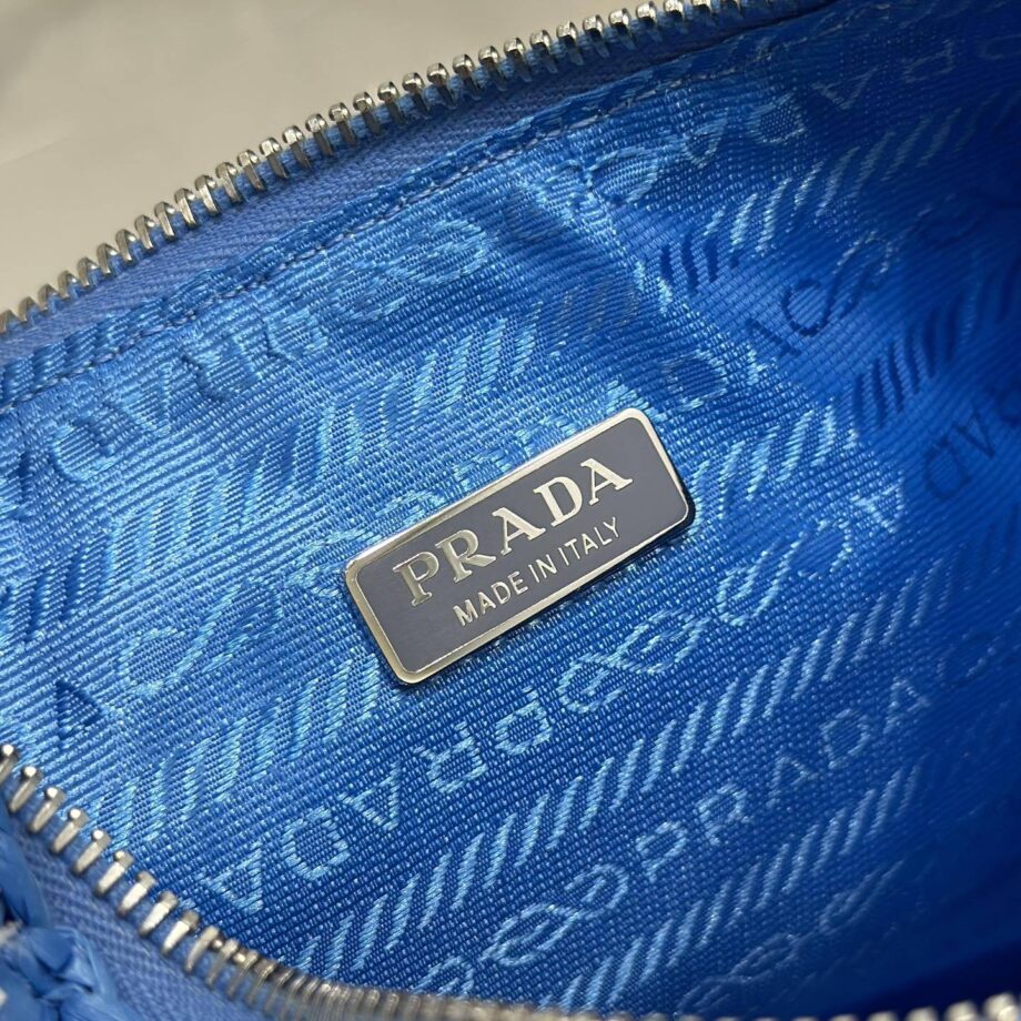 PRADA 1BC204 Raffia Hobo Woven Bag