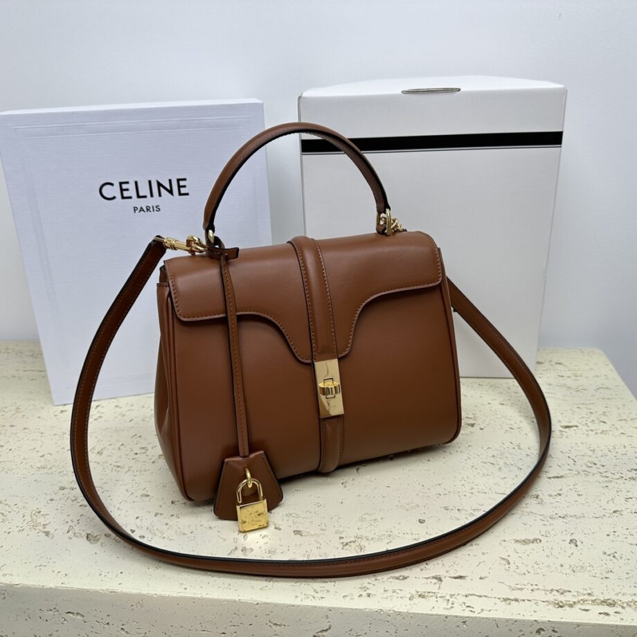 Celine 188003 Small 16 Bag In Satinated Calfskin