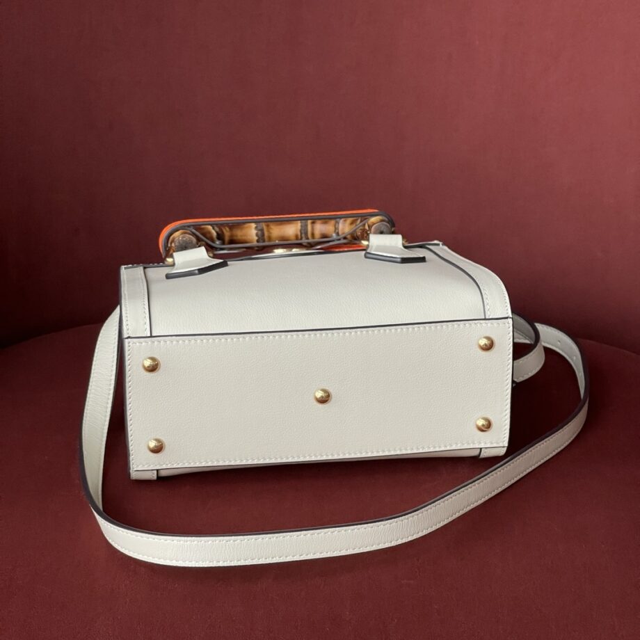 Gucci 702732 White Diana Mini Tote Bag