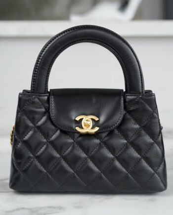 Chanel AS4416 23K Black Large Kelly Handle Bag