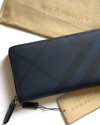 burberry london plaid zipper bag grain calfskin plaid wallet