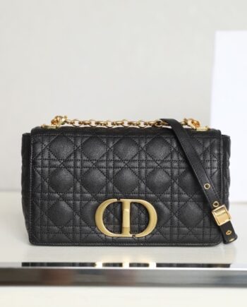 Dior M9242 Black Medium Dior Caro Bag