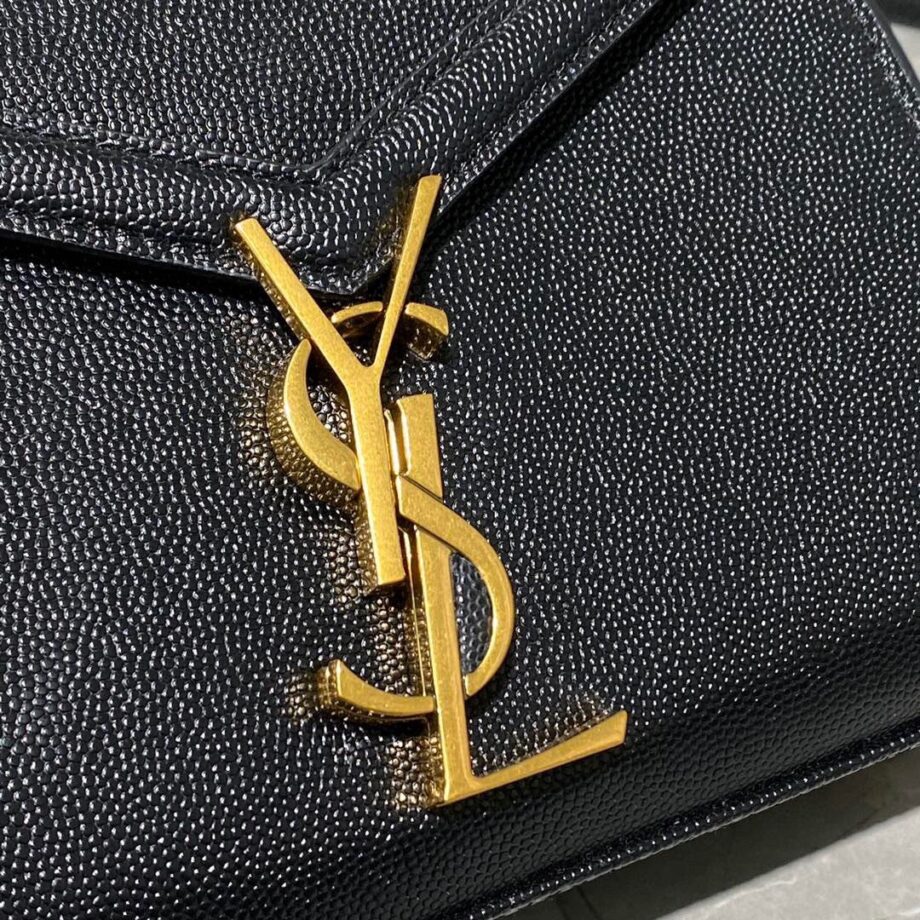 YSL 602716 Cassandra Mini Handbag In Grain De Poudre Embossed Leather