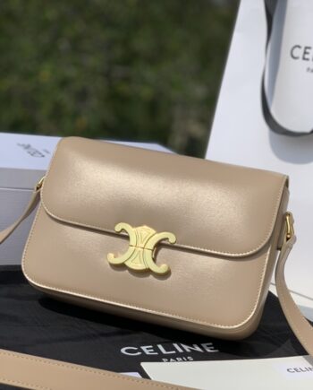 celine classique triomphe bag in shiny calfskin