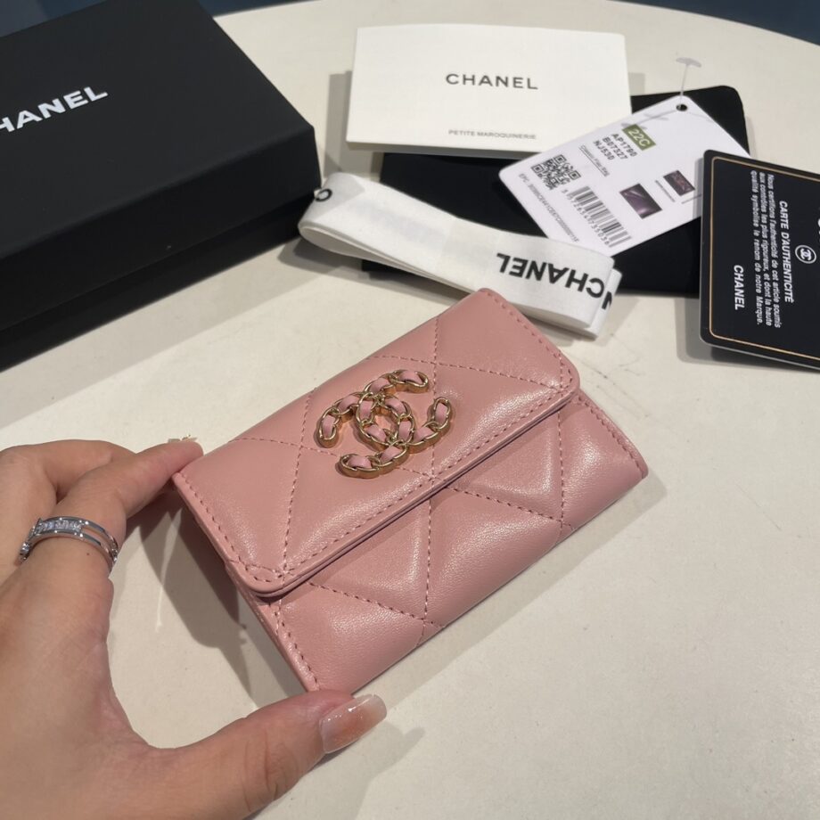 Chanel Pink 19 Wallet