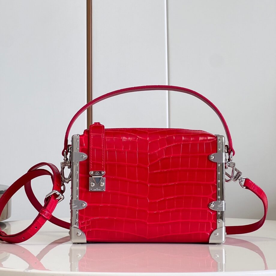 Louis Vuitton M21477 Red Nicolas Ghesqui èRe Classic Petite Malle Handbag