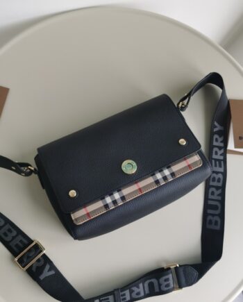 burberry vintage check and leather note bag wear on the shoulder, across the body or carry as a clutch.