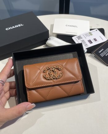 Chanel Brown 19 Wallet