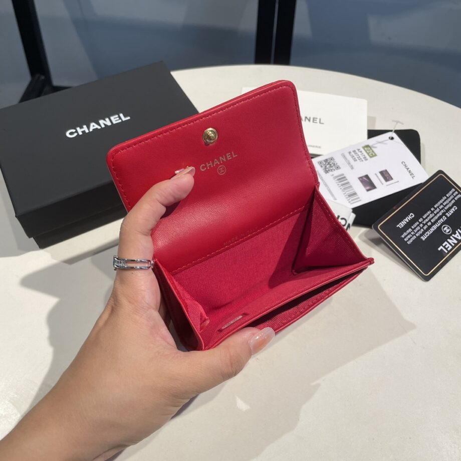 Chanel Red 19 Wallet