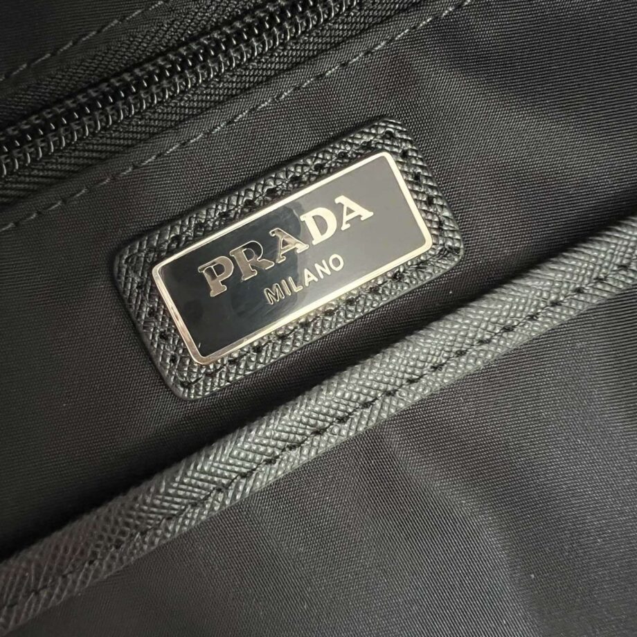 PRADA 2V066 Saffiano Leather & Imported Nylon Fabric Backpack