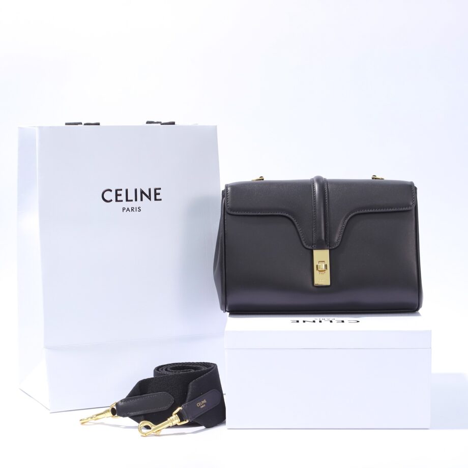 Celine 196853 Black Teen Soft 16 In Calfskin