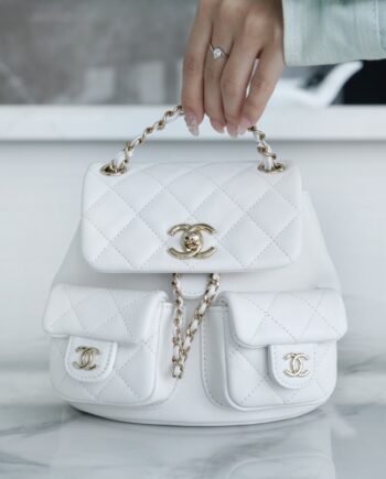Chanel 23PMDUMA White 23P Duma Backpack