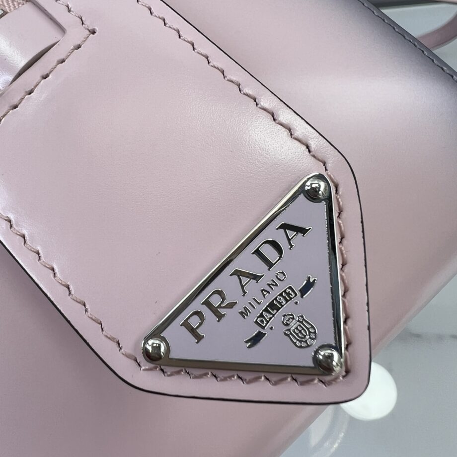 PRADA 1BA365 Pink Medium Brushed Leather Prada Supernova Handbag