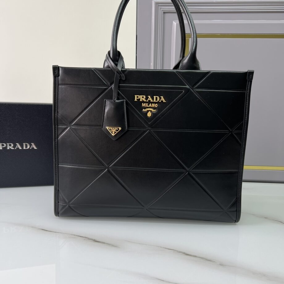 PRADA 1BA378 Medium Leather Prada Symbole Bag With Topstitching