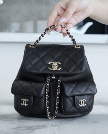 Chanel 23ADUMA Black 23A Duma Backpack