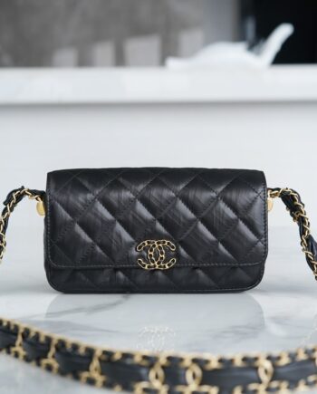 Chanel 19 Black Baguette Bag