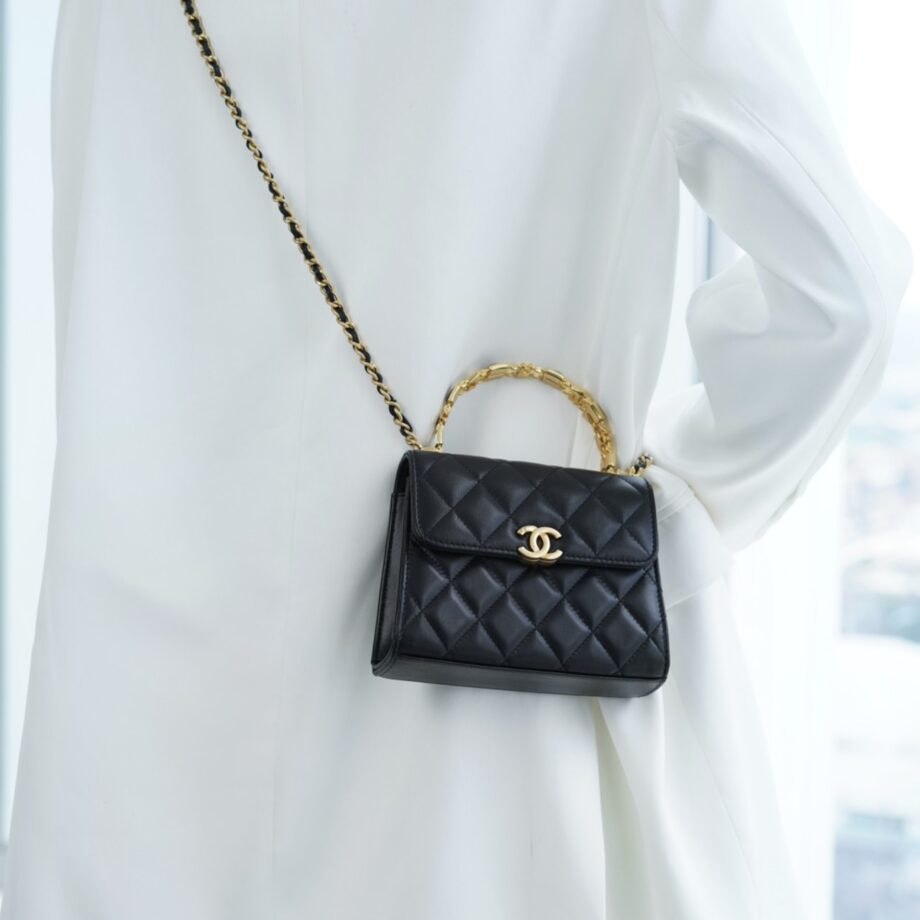 Chanel Medium 22B Enamel Buckle Kelly Bag