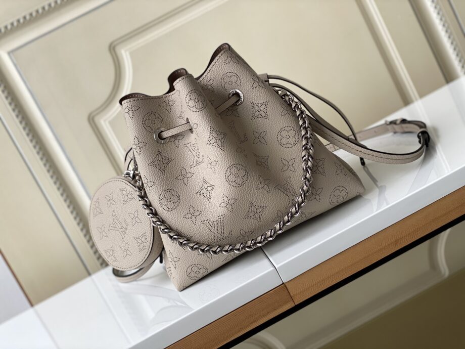 louis vuitton m57201 gray bella bucket bag