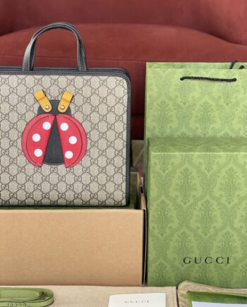 Gucci 664083 Ladybug Applique Supreme Canvas Children'S Bags