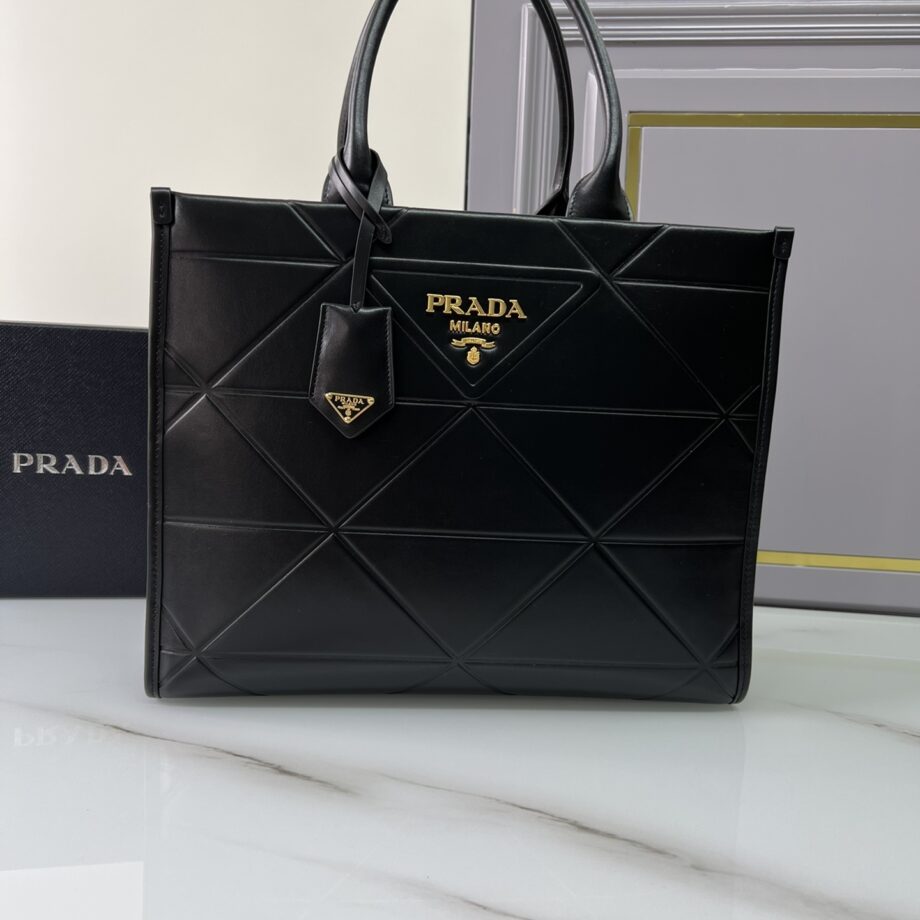 PRADA 1BA378 Medium Leather Prada Symbole Bag With Topstitching