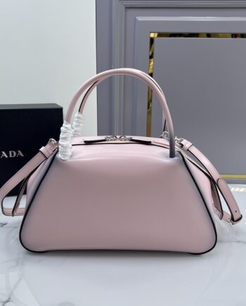PRADA 1BA365 Pink Medium Brushed Leather Prada Supernova Handbag