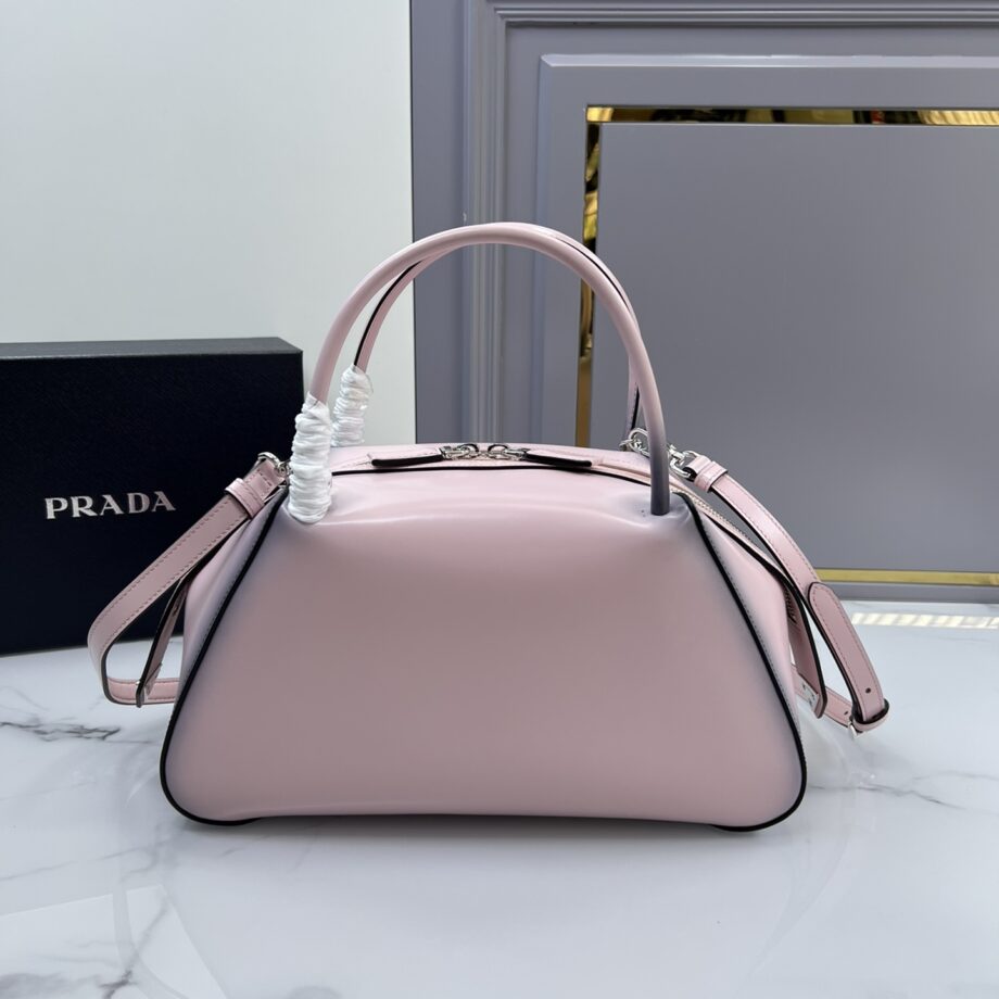 PRADA 1BA365 Pink Medium Brushed Leather Prada Supernova Handbag