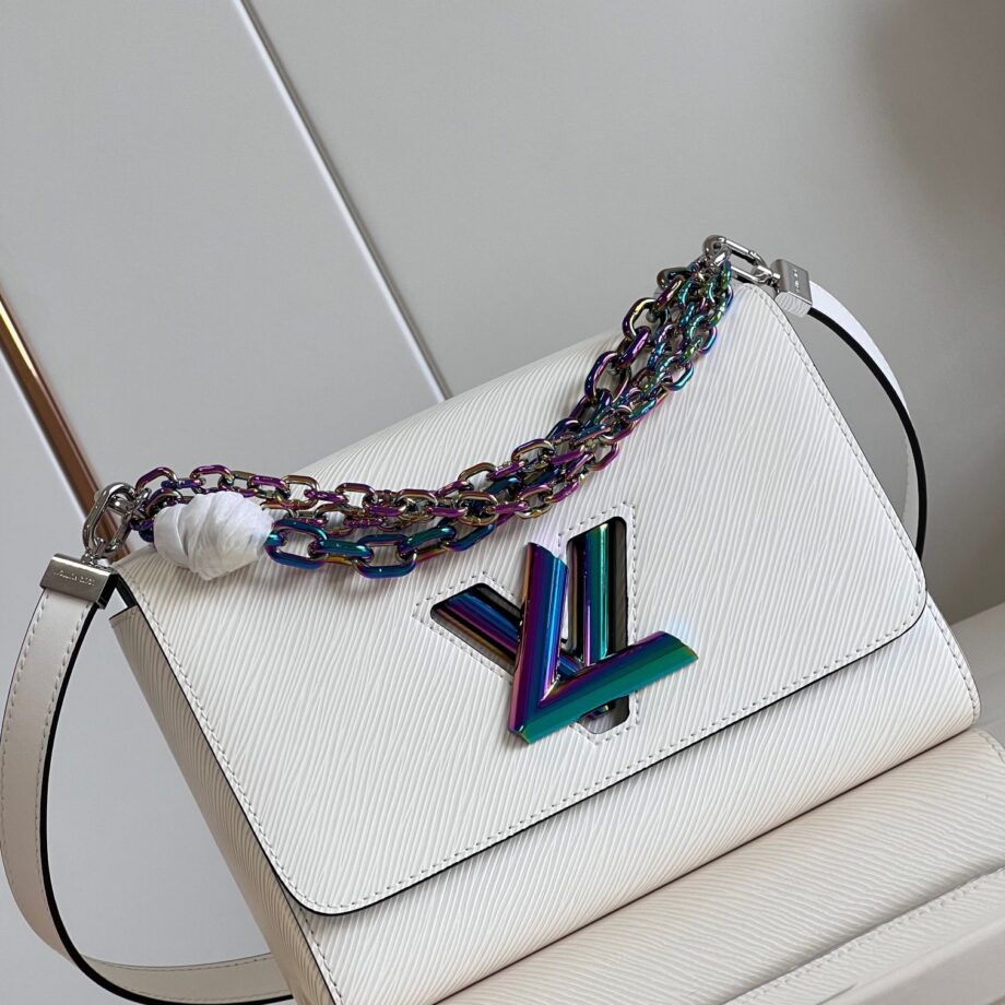 Louis Vuitton M22029 White Twist Medium Handbag